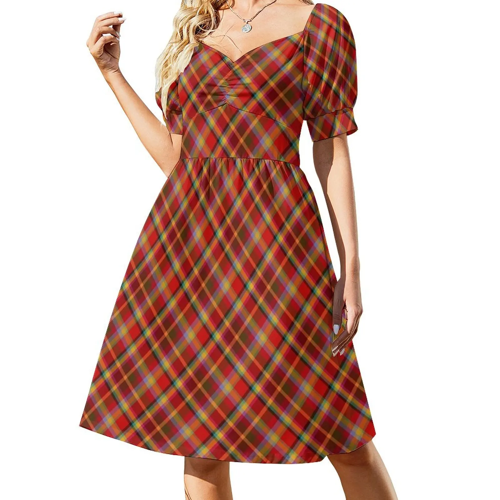 Vibrant Autumn Plaid Short-Sleeved Dress summer women's suit dresses for women Women's summer dresses Dress
Vibrant Autumn Plaid Short-Sleeved Dress summer women's suit dresses for women Women's summer dresses Dress