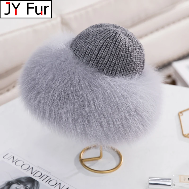 Fox Fur Knitted Wool Hats For Women Winter Thick Warm Slouchy Beanies Female Caps With Fox Fur
Fox Fur Knitted Wool Hats For Women Winter Thick Warm Slouchy Beanies Female Caps With Fox Fur