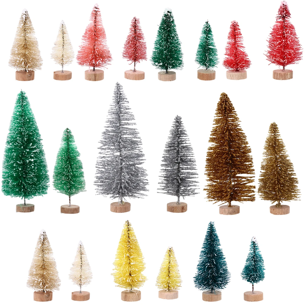 40 Pcs Mini Pine Trees Artificial Christmas Decor 12 8 6 5cm 4 5cm Wooden Base Viscose Snow Tree nament Home Garden Party
40 Pcs Mini Pine Trees Artificial Christmas Decor 12 8 6 5cm 4 5cm Wooden Base Viscose Snow Tree nament Home Garden Party