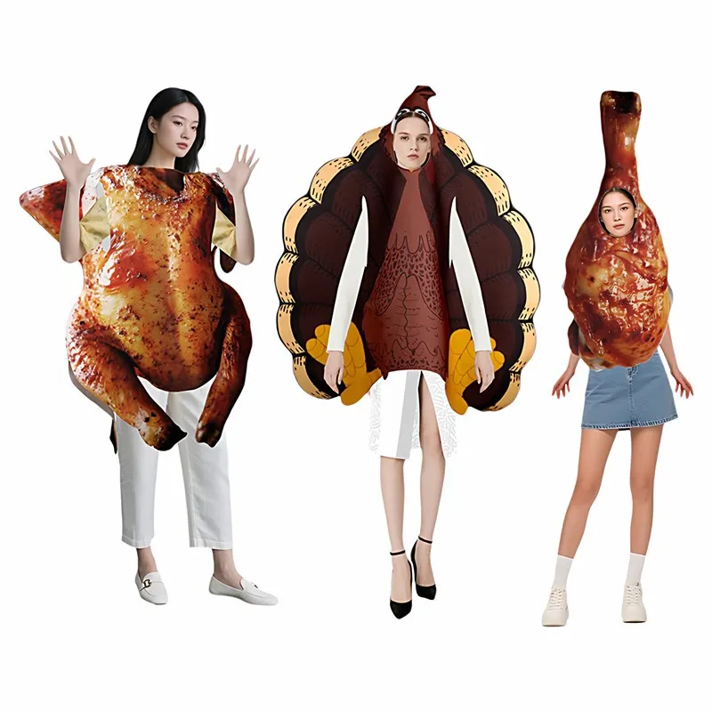 Halloween Roast Chicken Leg Costume Food Party Stage Props Performance Clothes Composite Cotton Stage Costume Women's Fashion
Halloween Roast Chicken Leg Costume Food Party Stage Props Performance Clothes Composite Cotton Stage Costume Women's Fashion