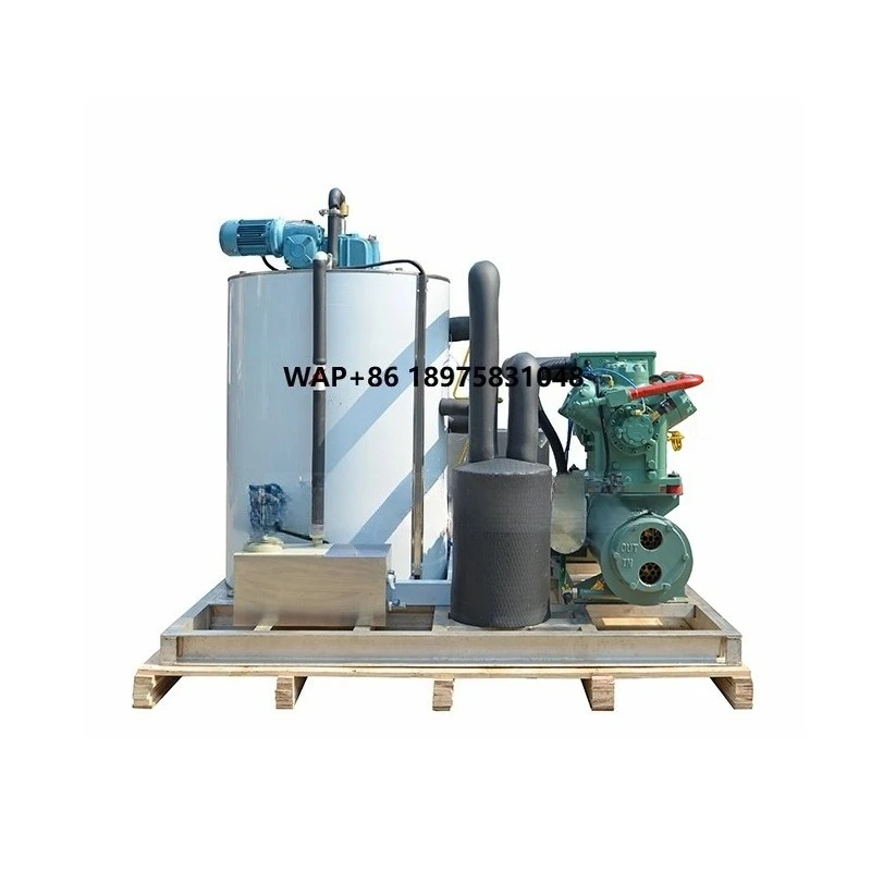Top 5 Ton Seawater Brine Flake Ice Machine 220V Industrial Flake Ice Machine is suitable for fishing boat factory suppl
Top 5 Ton Seawater Brine Flake Ice Machine 220V Industrial Flake Ice Machine is suitable for fishing boat factory suppl