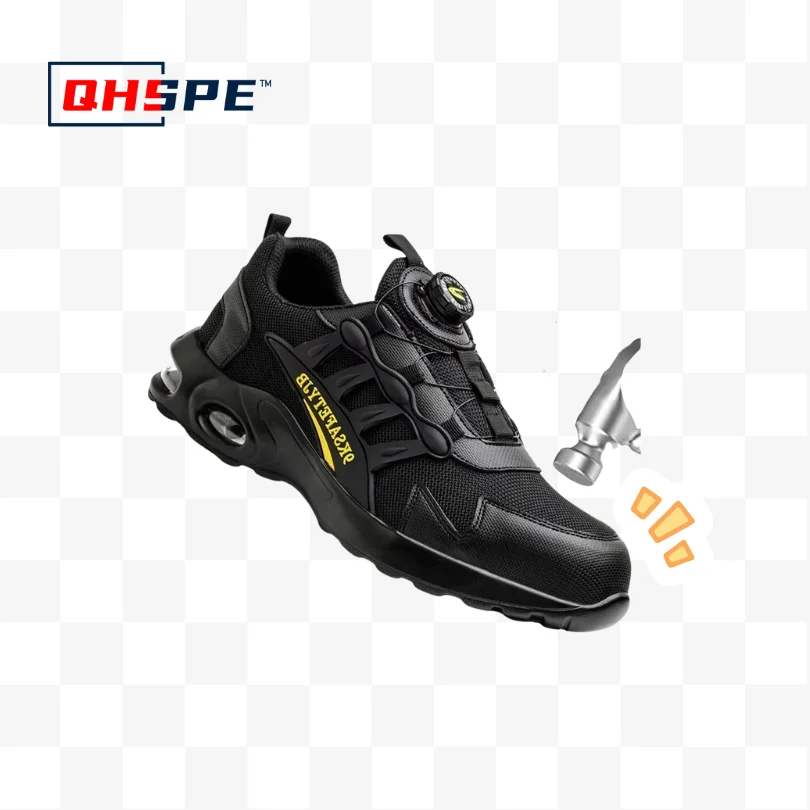 Men's Rotating Button Safety Shoes - Steel Toe Puncture-Proof Work Boots with Air Cushion, Indestructible Work Sneakers
Men's Rotating Button Safety Shoes - Steel Toe Puncture-Proof Work Boots with Air Cushion, Indestructible Work Sneakers
