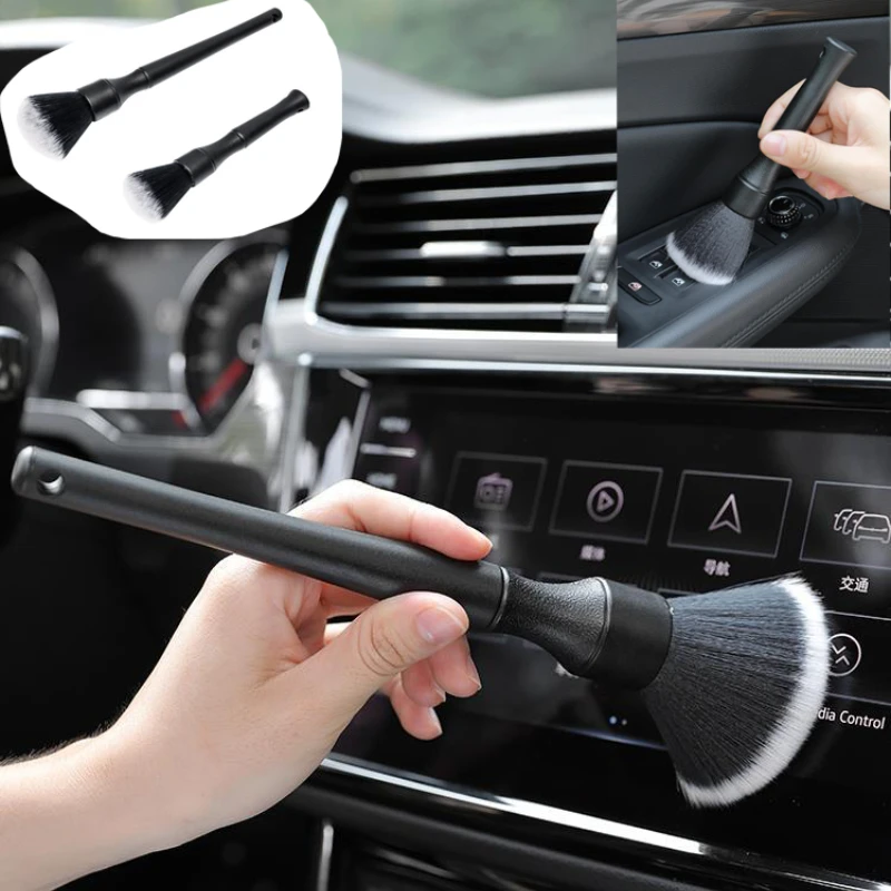 2Pcs Car Detailing Brush Super Soft Auto Lengthen Version Car Dashboard Dusting Brush Synthetic For Cars Seat Leather Cleaning
2Pcs Car Detailing Brush Super Soft Auto Lengthen Version Car Dashboard Dusting Brush Synthetic For Cars Seat Leather Cleaning