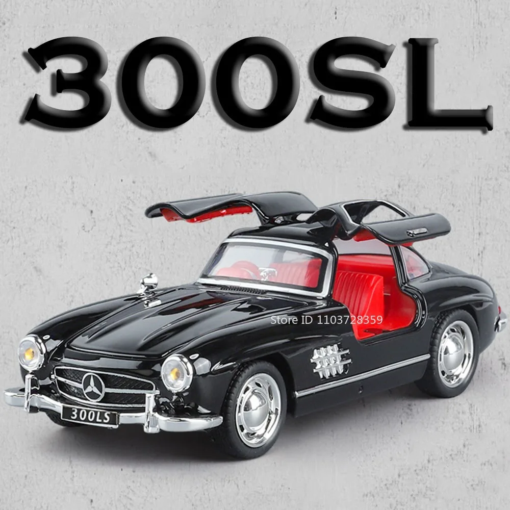 1:32 Scale 300SL Vintage Car Model Toys Alloy Diecast E300L Miniature Toy Cars Sound Light Doors Opened Pull Back for Kids Gifts
1:32 Scale 300SL Vintage Car Model Toys Alloy Diecast E300L Miniature Toy Cars Sound Light Doors Opened Pull Back for Kids Gifts