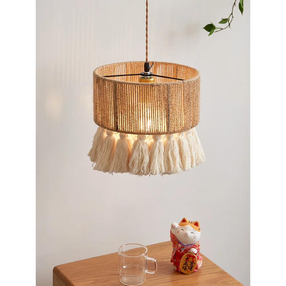 Bohemian Vintage Hemp Rope Tassel Chandelier Bedroom Bedside Table Dining Room Kitchen Hanging Lamp Bar Balcony Pendant Lamp
Bohemian Vintage Hemp Rope Tassel Chandelier Bedroom Bedside Table Dining Room Kitchen Hanging Lamp Bar Balcony Pendant Lamp