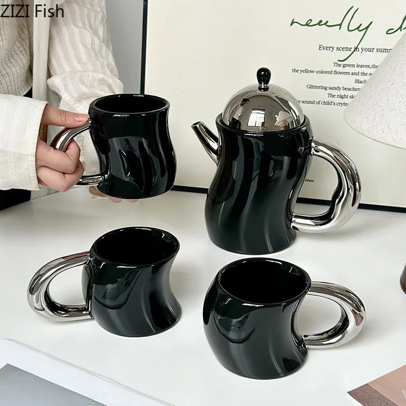 Creative Bending Design Coffee Mug Ceramic Cups Dining Table Milk Mugs Afternoon Tea Teacup Water Cup Fruits Juice Container
Creative Bending Design Coffee Mug Ceramic Cups Dining Table Milk Mugs Afternoon Tea Teacup Water Cup Fruits Juice Container