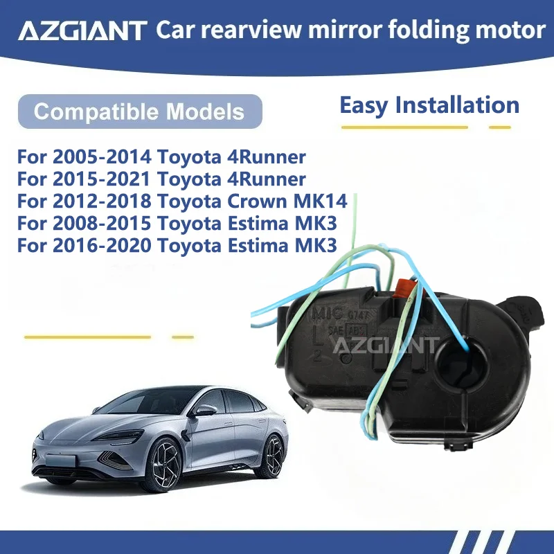 AZGIANT For Toyota 4Runner/Crown MK14/Estima MK3 Car Wing Mirror Authentic Folding Motor Power Assembly Replacement Part 12V R/L
AZGIANT For Toyota 4Runner/Crown MK14/Estima MK3 Car Wing Mirror Authentic Folding Motor Power Assembly Replacement Part 12V R/L