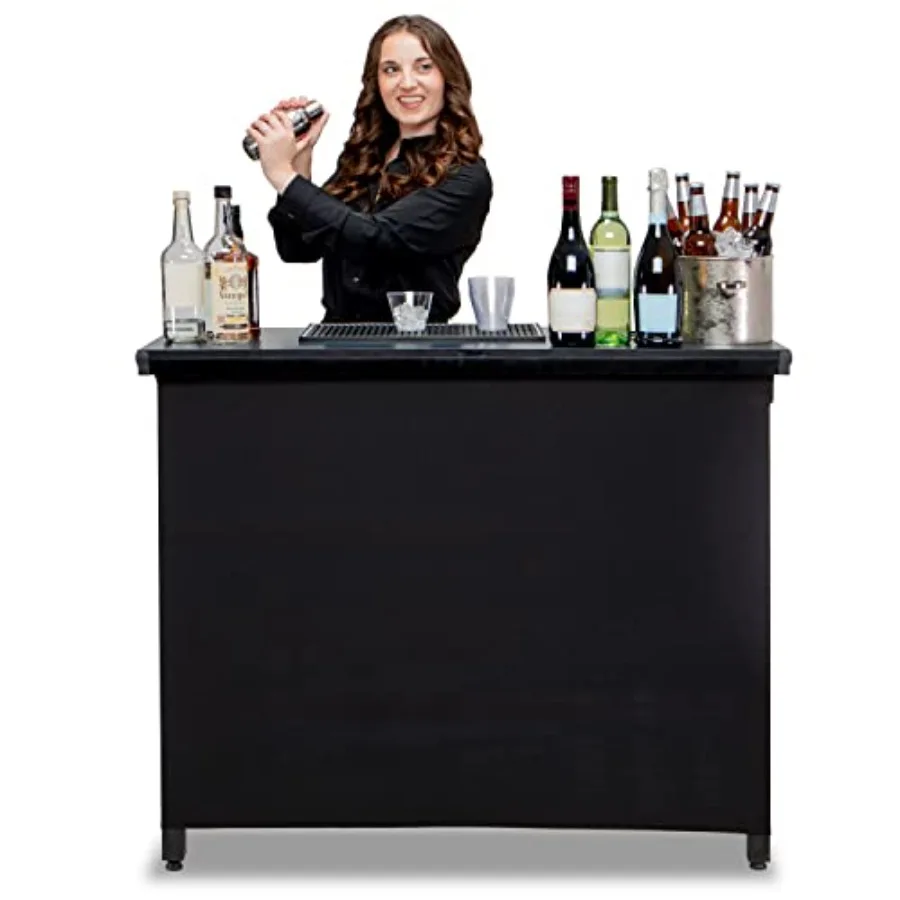 GoBar PRO Commercial Grade Portable Bar Table - Mobile Bartender Station for Events - Includes Black Skirt and Carry Case - Sta
GoBar PRO Commercial Grade Portable Bar Table - Mobile Bartender Station for Events - Includes Black Skirt and Carry Case - Sta