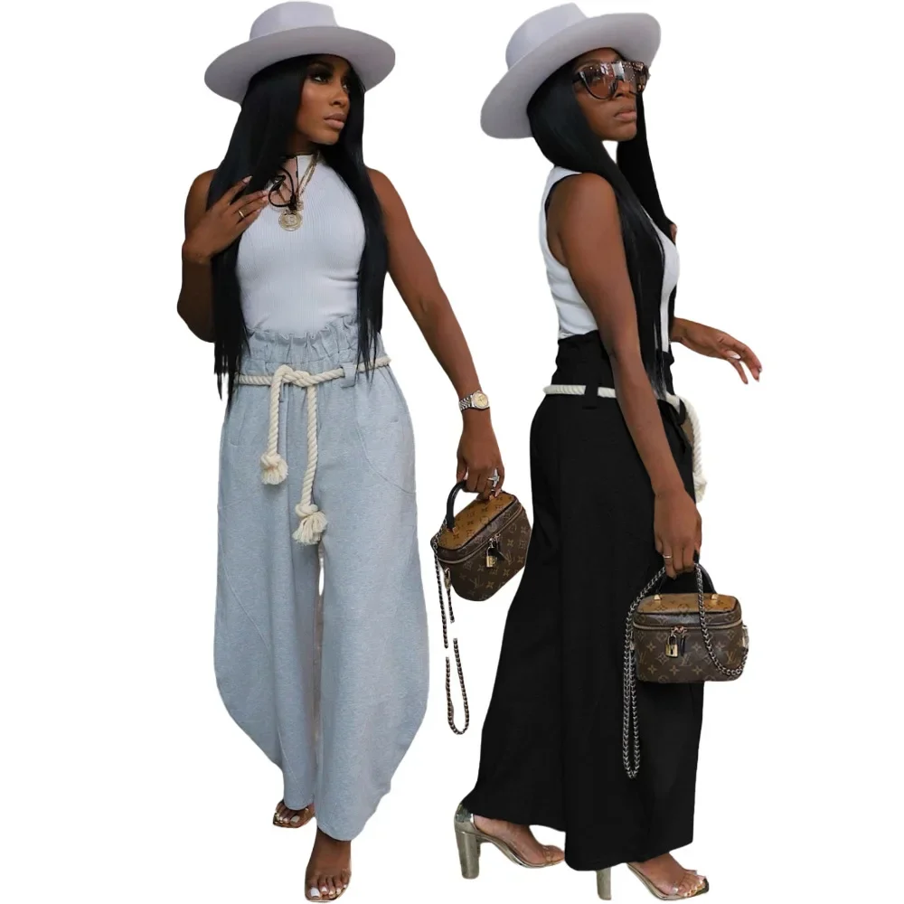 Fashion Women Pocket Belt Wide Leg Loose Jogger Pants 2025 Fall Winter Active Straight Streetwear Sweatpants Trousers
Fashion Women Pocket Belt Wide Leg Loose Jogger Pants 2025 Fall Winter Active Straight Streetwear Sweatpants Trousers