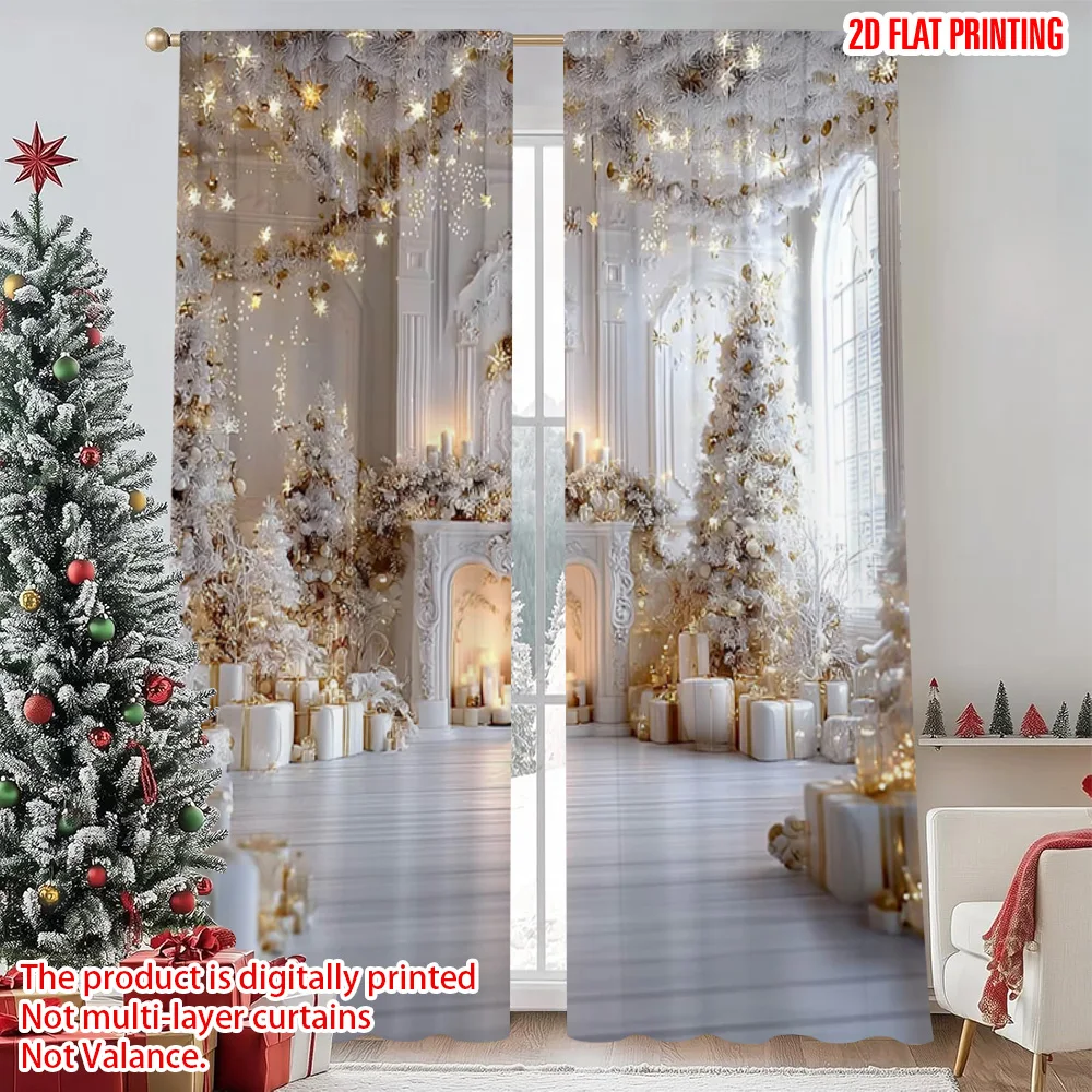2pcs 2D flat printing Merry Christmas Popular Drapes White fireplace tree Polyester Without Electricity Holiday Decorations
2pcs 2D flat printing Merry Christmas Popular Drapes White fireplace tree Polyester Without Electricity Holiday Decorations