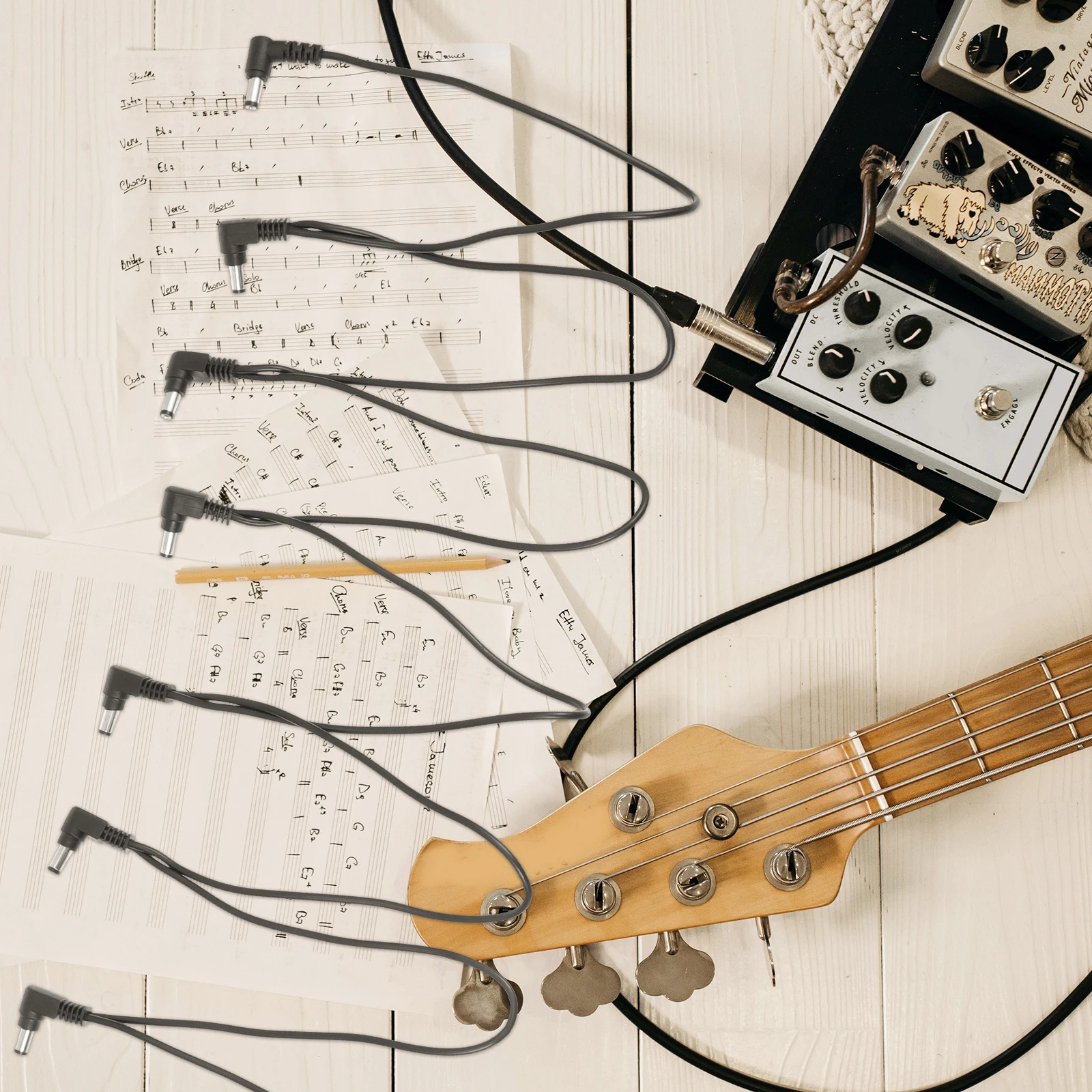 1Pcs Guitar Effect Power Cable Premium Durable Effector Connecting Line for Pedal Board Noise Free Guitar Pedal Power Supply
1Pcs Guitar Effect Power Cable Premium Durable Effector Connecting Line for Pedal Board Noise Free Guitar Pedal Power Supply