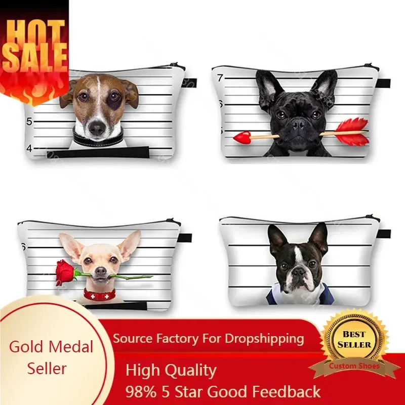 Cute Dog 3D Printed Cosmetic Bags Cute Pug Women Makeup bags Organizer Necessaries for Travelling Cosmetic Cases
Cute Dog 3D Printed Cosmetic Bags Cute Pug Women Makeup bags Organizer Necessaries for Travelling Cosmetic Cases