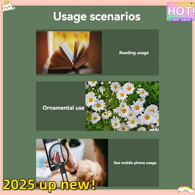 Classy-Neck Handheld Desktop Large Lens Magnifier With 24 Ultra Bright Leds Light USB Glass Portable HD Magnifier Elderly Readin
Classy-Neck Handheld Desktop Large Lens Magnifier With 24 Ultra Bright Leds Light USB Glass Portable HD Magnifier Elderly Readin