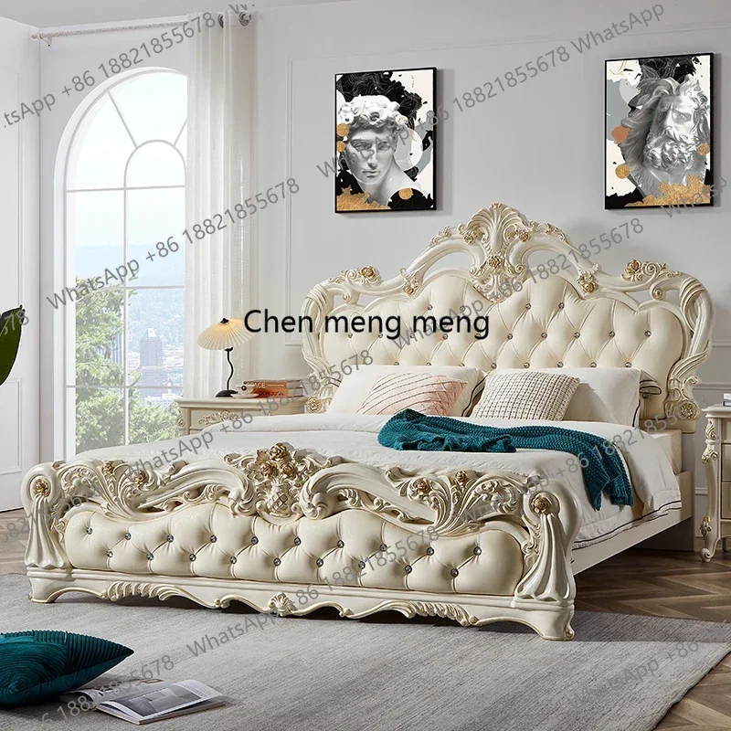 Nordic White Headboard Double Bed Simple Wood Drawers Matrimonial Modern Bed Storage Girls Villa Cama Matrimonial Furniture
Nordic White Headboard Double Bed Simple Wood Drawers Matrimonial Modern Bed Storage Girls Villa Cama Matrimonial Furniture