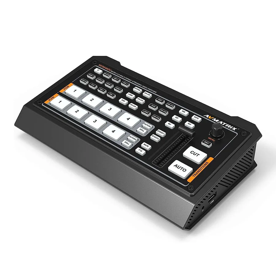 AVMatrix HVS0402U Micro 4-Channel HDMI Live Stream Multi-Format Video Switcher
AVMatrix HVS0402U Micro 4-Channel HDMI Live Stream Multi-Format Video Switcher