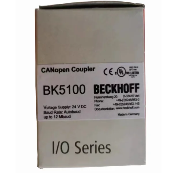 Bk5100 Canopen Coupler Brand New Original Spot Plc
Bk5100 Canopen Coupler Brand New Original Spot Plc