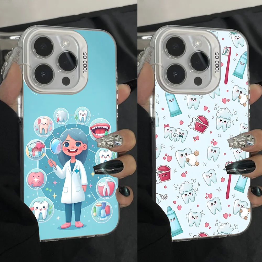 Cartoon Teeth Dentist Phone Case For iPhone 16,15,14,13,12,11,Pro,Max,Plus,Mini,XS,SE Anti Fall Gray White Matte Hard Bumper
Cartoon Teeth Dentist Phone Case For iPhone 16,15,14,13,12,11,Pro,Max,Plus,Mini,XS,SE Anti Fall Gray White Matte Hard Bumper
