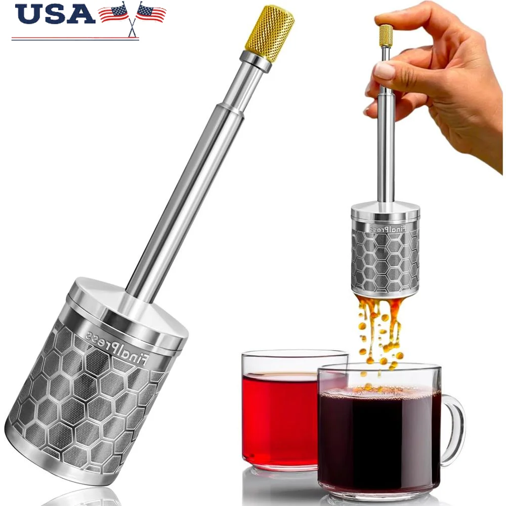 Portable Stainless Steel Micro French Press 3-in-1 Coffee Tea Maker Hot Iced Cold Brew Hassle-Free Brewing Lightweight Travel
Portable Stainless Steel Micro French Press 3-in-1 Coffee Tea Maker Hot Iced Cold Brew Hassle-Free Brewing Lightweight Travel