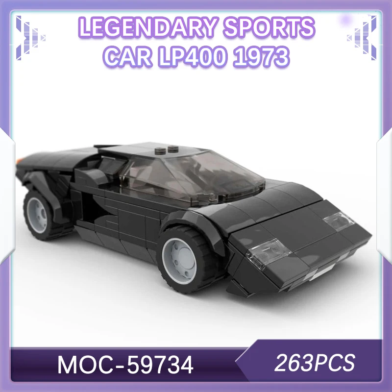 263 шт., легендарный спортивный автомобиль Speed Champions LPx400 1973, строительный блок, модель кирпича, набор мелких частиц, креативные подарки MOC-59734
263 шт., легендарный спортивный автомобиль Speed Champions LPx400 1973, строительный блок, модель кирпича, набор мелких частиц, креативные подарки MOC-59734