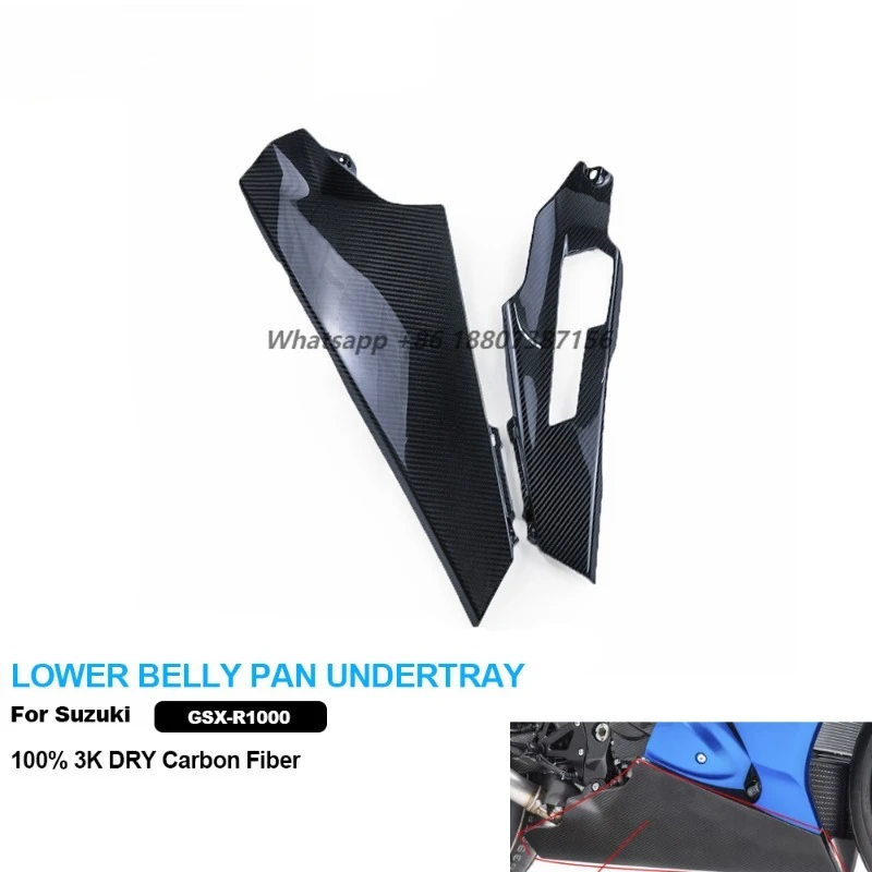 AKOSO 100% 3K Dry Carbon Fiber Motorcycle Accessories Lower Belly Pan Cover Fairing for GSXR1000 2017+
AKOSO 100% 3K Dry Carbon Fiber Motorcycle Accessories Lower Belly Pan Cover Fairing for GSXR1000 2017+