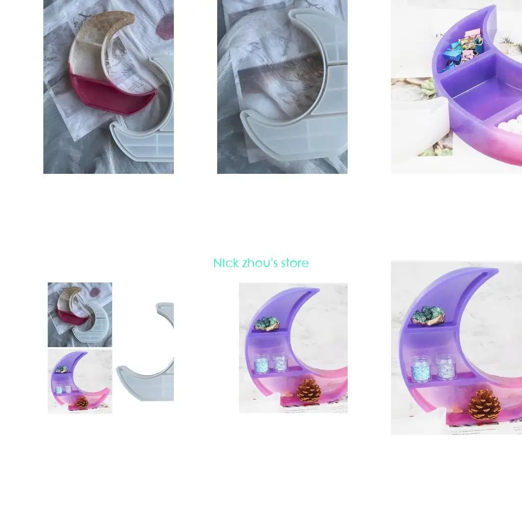 E15E поднос в форме луны, силиконовая форма, полумесяц, подставка для дисплея, стойка для литья, держатель для брелоков, форма,
E15E поднос в форме луны, силиконовая форма, полумесяц, подставка для дисплея, стойка для литья, держатель для брелоков, форма,