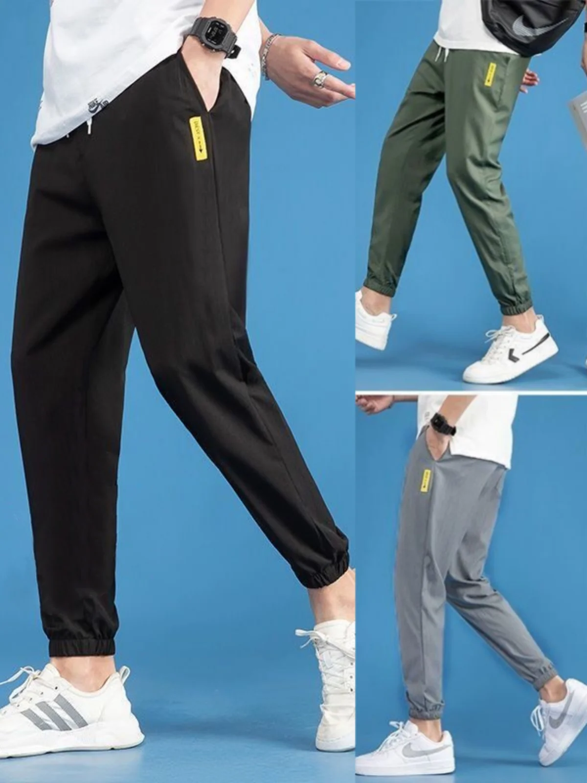 Летние тонкие мужские повседневные брюки из ледяного шелка, новинка, дышащие, с низкой талией, укороченные, из полиэфирного волокна, для активного отдыха, молодежные
Летние тонкие мужские повседневные брюки из ледяного шелка, новинка, дышащие, с низкой талией, укороченные, из полиэфирного волокна, для активного отдыха, молодежные