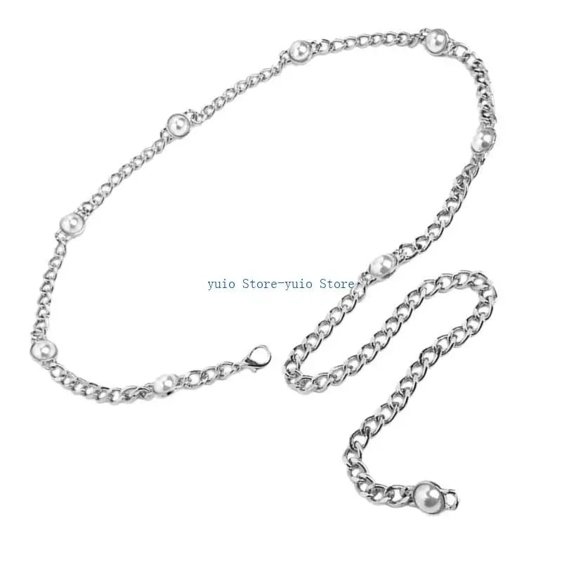 X7XB Artificial Pearls Waist Chain for Wedding Dress Formal Casual Dress Chain Belt for Women Fashion Waist Decorative Jewelry
X7XB Artificial Pearls Waist Chain for Wedding Dress Formal Casual Dress Chain Belt for Women Fashion Waist Decorative Jewelry
