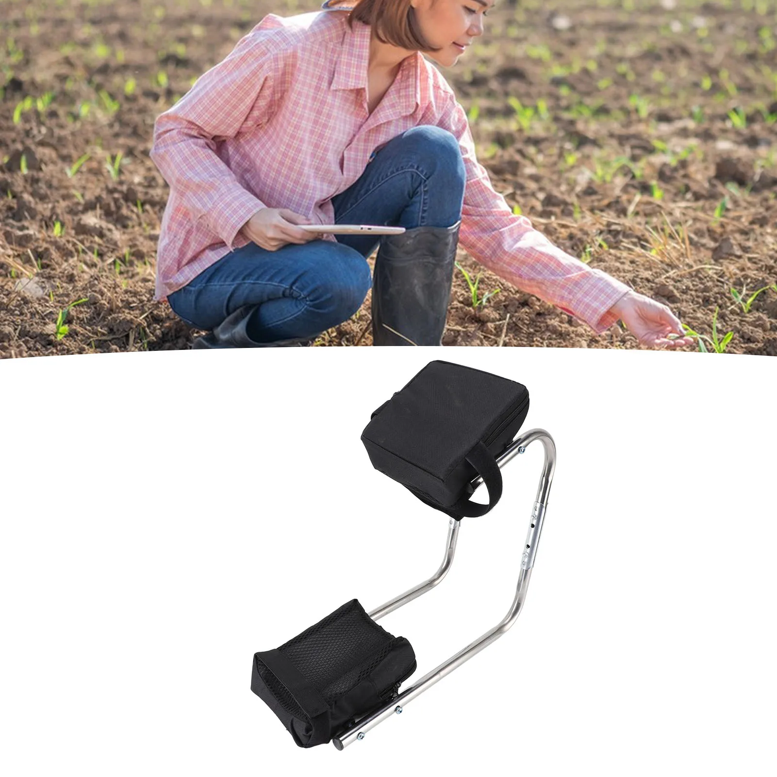 Knee Seat Gardening Tool High Load Bearing Labor Saving Portable Gardening Kneeler Comfortable Rustproof for Plant Garlic
Knee Seat Gardening Tool High Load Bearing Labor Saving Portable Gardening Kneeler Comfortable Rustproof for Plant Garlic