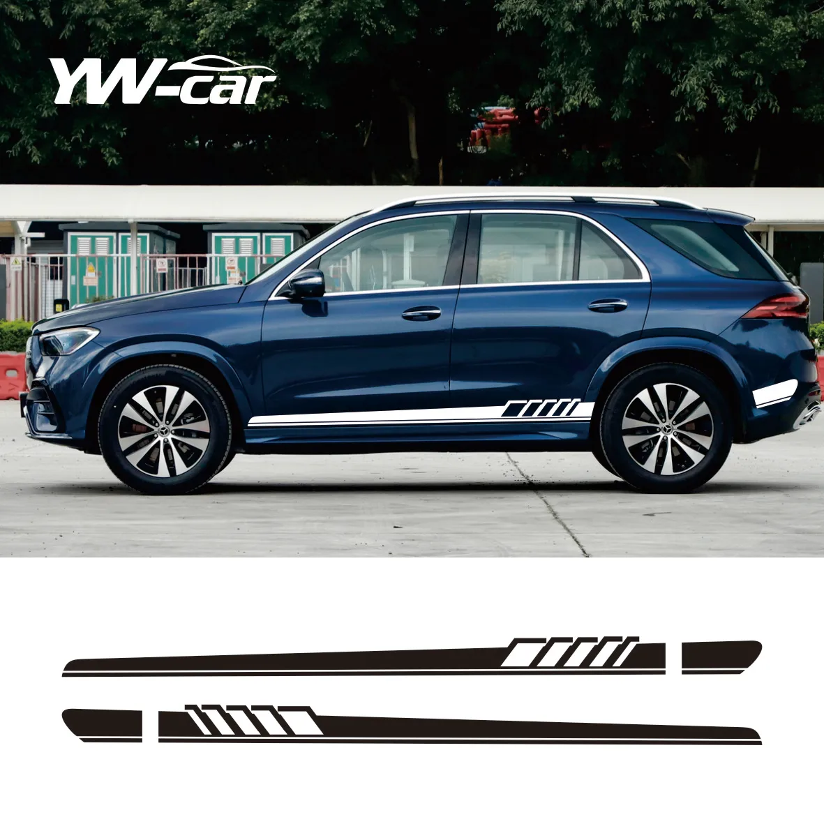 2pcs Car Side Stickers Body Stripes Vinyl Decal For Mercedes Benz ML Class W163 W164 W166 ML63 AMG ML320 ML350 Car Accessories
2pcs Car Side Stickers Body Stripes Vinyl Decal For Mercedes Benz ML Class W163 W164 W166 ML63 AMG ML320 ML350 Car Accessories