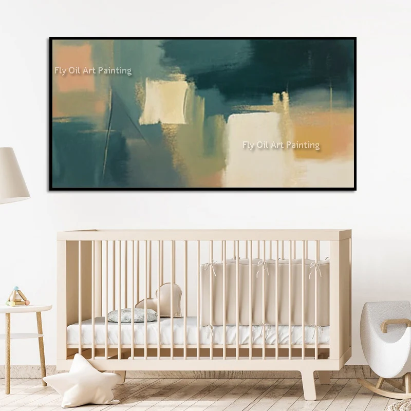 Large Hand Drawn Dark Green Beige Canvas Oil Painting New Fashional Design Pink Orange Home Wall Decor Items Abstract Artwork
Large Hand Drawn Dark Green Beige Canvas Oil Painting New Fashional Design Pink Orange Home Wall Decor Items Abstract Artwork