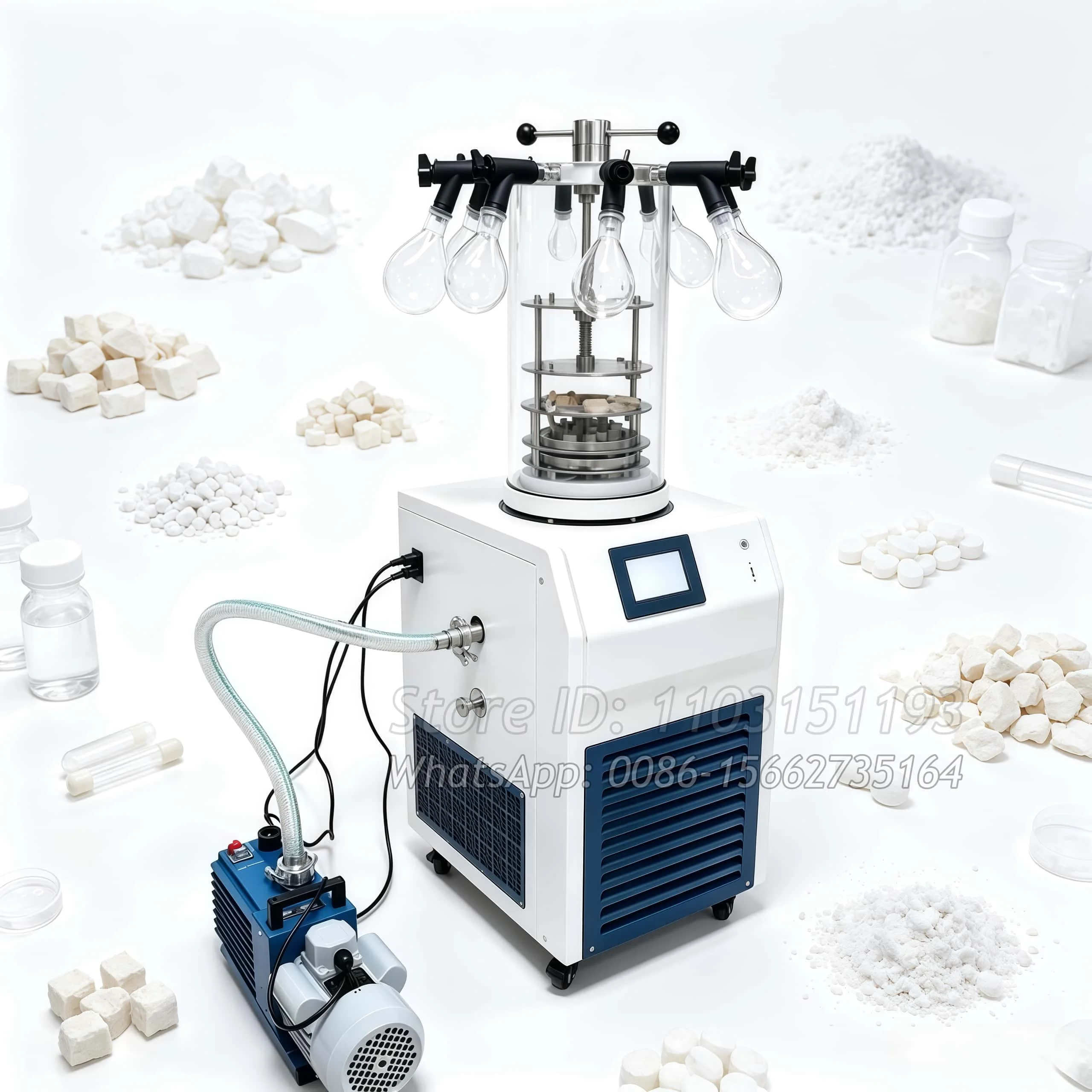China Pharmacy Freezer Dryer Vertical Freezer Dryer High Freeze-Drying Efficiency -60/-80 Degree Freezer Dryer In Labs Or Food
China Pharmacy Freezer Dryer Vertical Freezer Dryer High Freeze-Drying Efficiency -60/-80 Degree Freezer Dryer In Labs Or Food