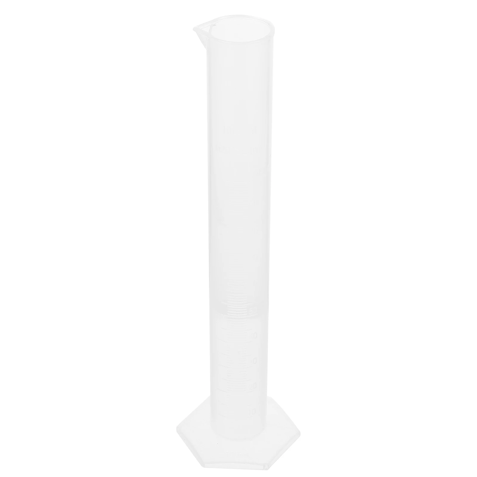 100Ml Plastic Graduated Cylinder Science Measuring Beaker Lab Test Flask Home Use Non-Wetting Surface Wide Base Tapered Spout
100Ml Plastic Graduated Cylinder Science Measuring Beaker Lab Test Flask Home Use Non-Wetting Surface Wide Base Tapered Spout