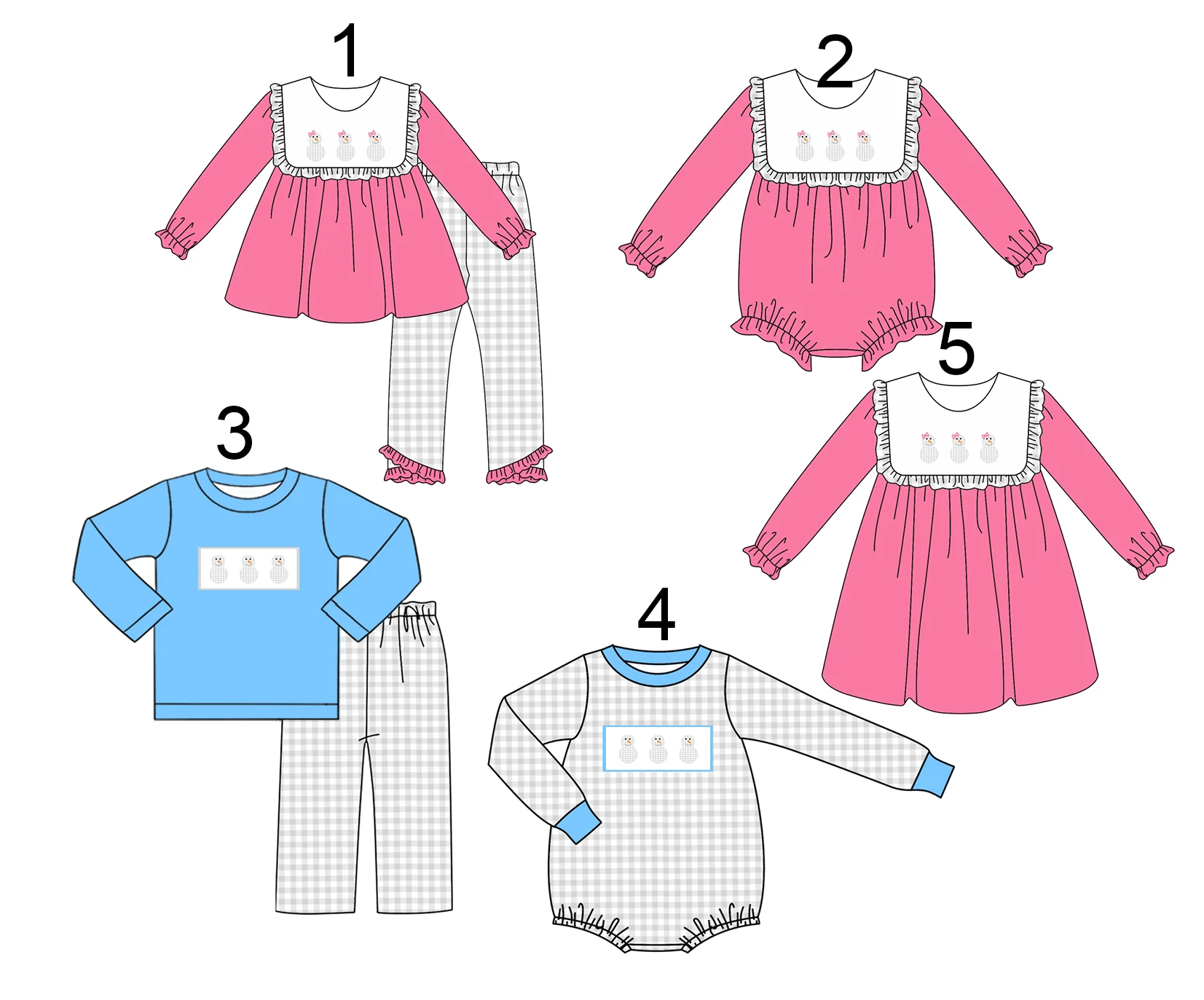 Christmas winter kids clothes long sleeves and long pants children's suits newborn long sleeve jumpsuit snowman print
Christmas winter kids clothes long sleeves and long pants children's suits newborn long sleeve jumpsuit snowman print