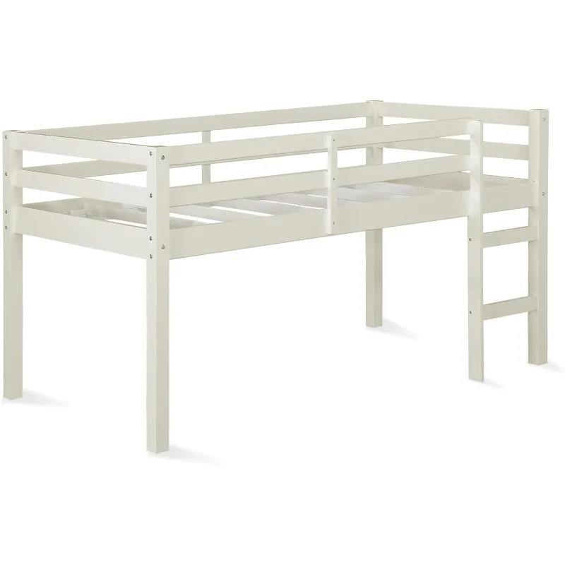 Twin Loft Bed, Traditional Small Space Junior Size, Horizontal Paneling, Sturdy Wood Construction
Twin Loft Bed, Traditional Small Space Junior Size, Horizontal Paneling, Sturdy Wood Construction