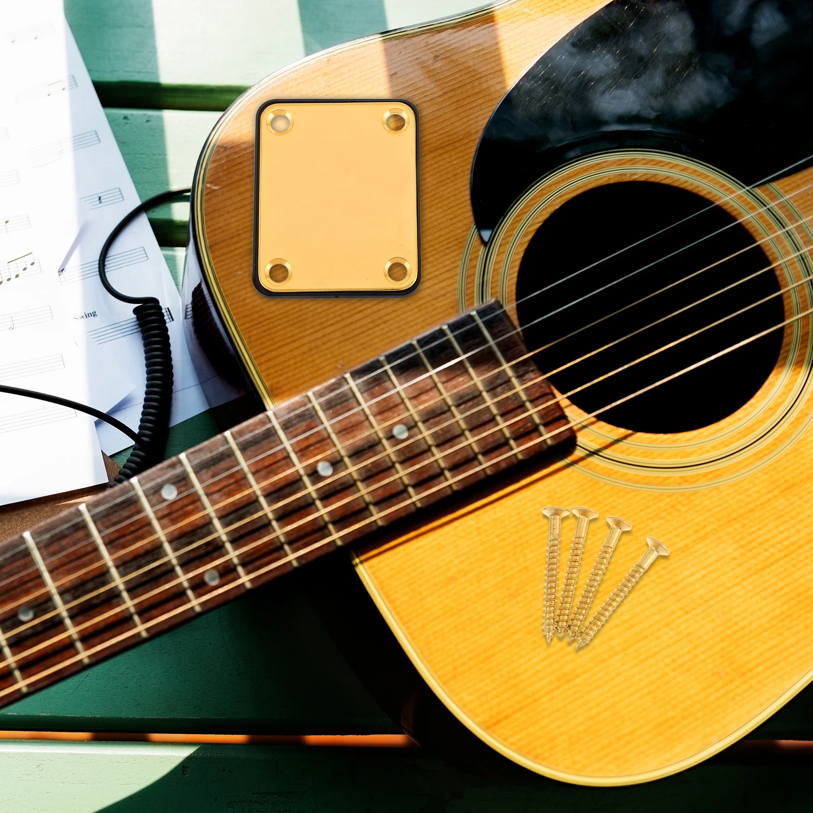 Guitar Neck Gasket Acoustic Bass Replacement Plate Electric Heightening Spacer Classical Hardware Parts Instrument Repair Tools
Guitar Neck Gasket Acoustic Bass Replacement Plate Electric Heightening Spacer Classical Hardware Parts Instrument Repair Tools
