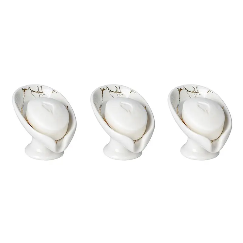 A53Q-3X Soap Dish, Soap Holder Self Draining Marble Look Leaf-Shape Soap Dishes For Bathroom,White
A53Q-3X Soap Dish, Soap Holder Self Draining Marble Look Leaf-Shape Soap Dishes For Bathroom,White