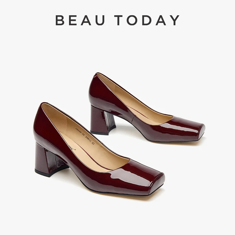 BEAUTODAY Retro Pumps Women Genuine Cow Leather Solid Color Square Toe Square Heel Slip-on Ladies Shoes Handmade 16230
BEAUTODAY Retro Pumps Women Genuine Cow Leather Solid Color Square Toe Square Heel Slip-on Ladies Shoes Handmade 16230