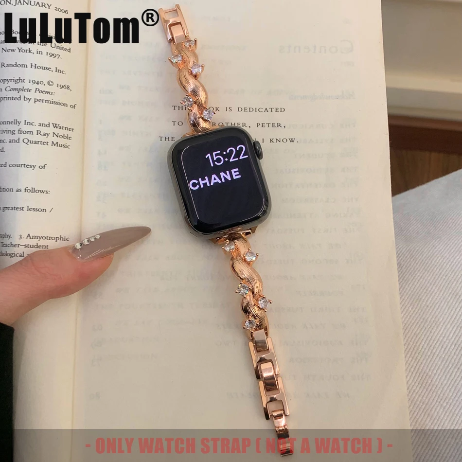 Вращающийся багетный ремешок для Apple Watch Series 11, 10, 9, 8, 7, 6 SE 5 4, UItra iWatch 49/46/45/44/42/41/40/38 мм, женский роскошный браслет
Вращающийся багетный ремешок для Apple Watch Series 11, 10, 9, 8, 7, 6 SE 5 4, UItra iWatch 49/46/45/44/42/41/40/38 мм, женский роскошный браслет