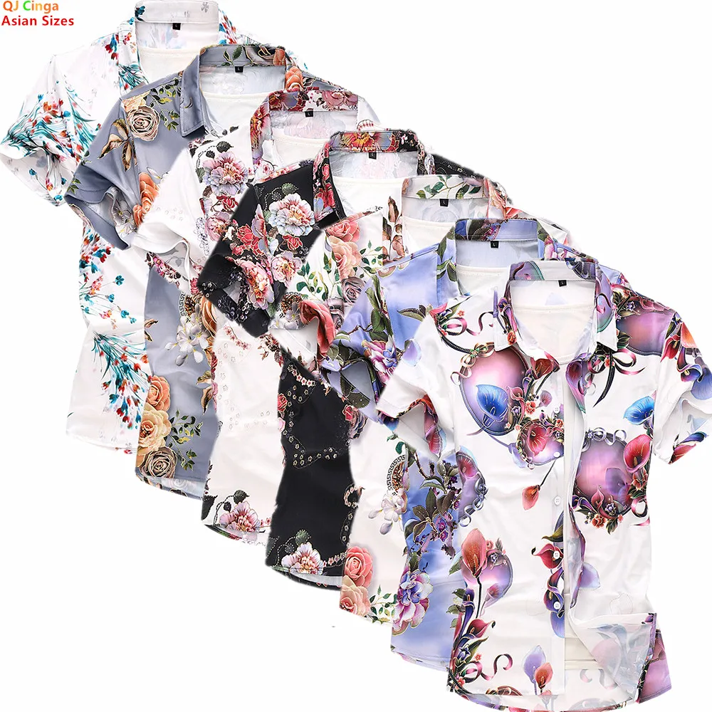 New Summer Men's White Short-Sleeve Printed Shirt, Blue Single-Button Collar Stretch Shirts, Asian Sizes M-5XL, 6XL, 7XL.
New Summer Men's White Short-Sleeve Printed Shirt, Blue Single-Button Collar Stretch Shirts, Asian Sizes M-5XL, 6XL, 7XL.
