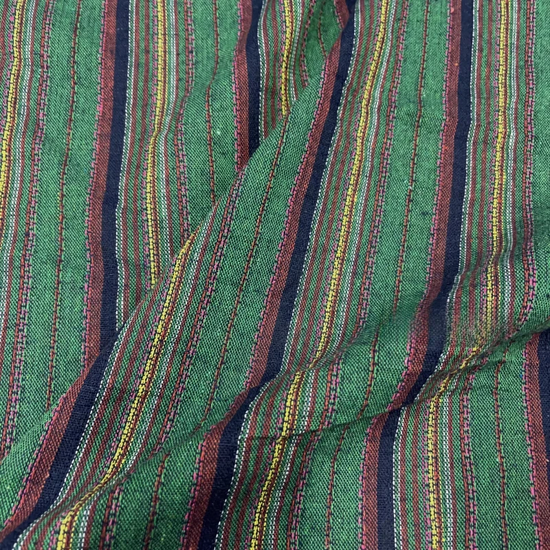 Dark Green Vertical Stripe Jacquard Woven Linen Cotton Fabric Draping Ethnic Style Shirt Cheongsam Dress Fabric
Dark Green Vertical Stripe Jacquard Woven Linen Cotton Fabric Draping Ethnic Style Shirt Cheongsam Dress Fabric