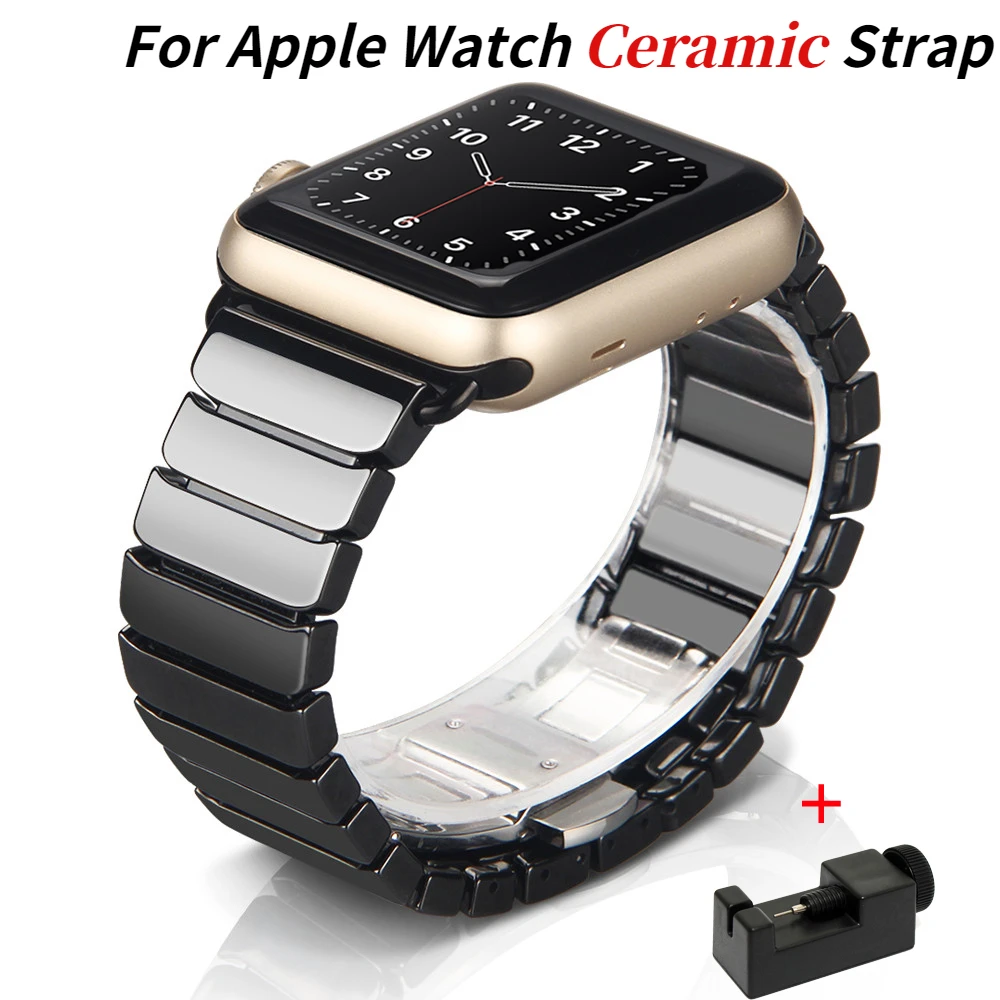 Ceramic Strap For Apple Watch Band 45mm 41mm 44mm 42mm 40mm 49mm Metal Bracelet Watchband For iWatch Ultra 9 8 7 6 5 4 SE Belt
Ceramic Strap For Apple Watch Band 45mm 41mm 44mm 42mm 40mm 49mm Metal Bracelet Watchband For iWatch Ultra 9 8 7 6 5 4 SE Belt