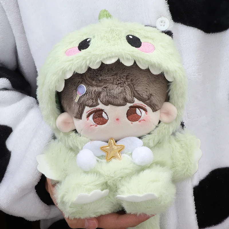 Cotton Doll Clothes 20cm Dinosaur Pajamas Flannel Hooded Onesie Winter Outfit Cute Plush Kigurumi for Dress Up
Cotton Doll Clothes 20cm Dinosaur Pajamas Flannel Hooded Onesie Winter Outfit Cute Plush Kigurumi for Dress Up
