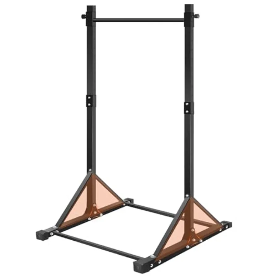 Home gym pull up bar station: steel black 440LBS capacity adjustable height 4.2ft-7ft zero-wobble triangular base for strength
Home gym pull up bar station: steel black 440LBS capacity adjustable height 4.2ft-7ft zero-wobble triangular base for strength