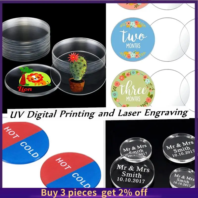 COME Clear Round Acrylic Sheets 8 Inch Diameter 1/8Inch Thick Plexiglass Circles For Signs, Printing, Cake Discs, DIY Crafts Dur
COME Clear Round Acrylic Sheets 8 Inch Diameter 1/8Inch Thick Plexiglass Circles For Signs, Printing, Cake Discs, DIY Crafts Dur