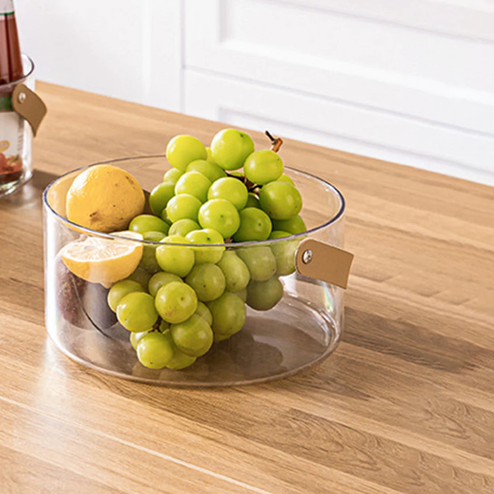 Portable Handle Storage Basket Transparent Multi Purpose Home Decor Fruit Trash Bucket Elegant Plant Tanned PET
Portable Handle Storage Basket Transparent Multi Purpose Home Decor Fruit Trash Bucket Elegant Plant Tanned PET