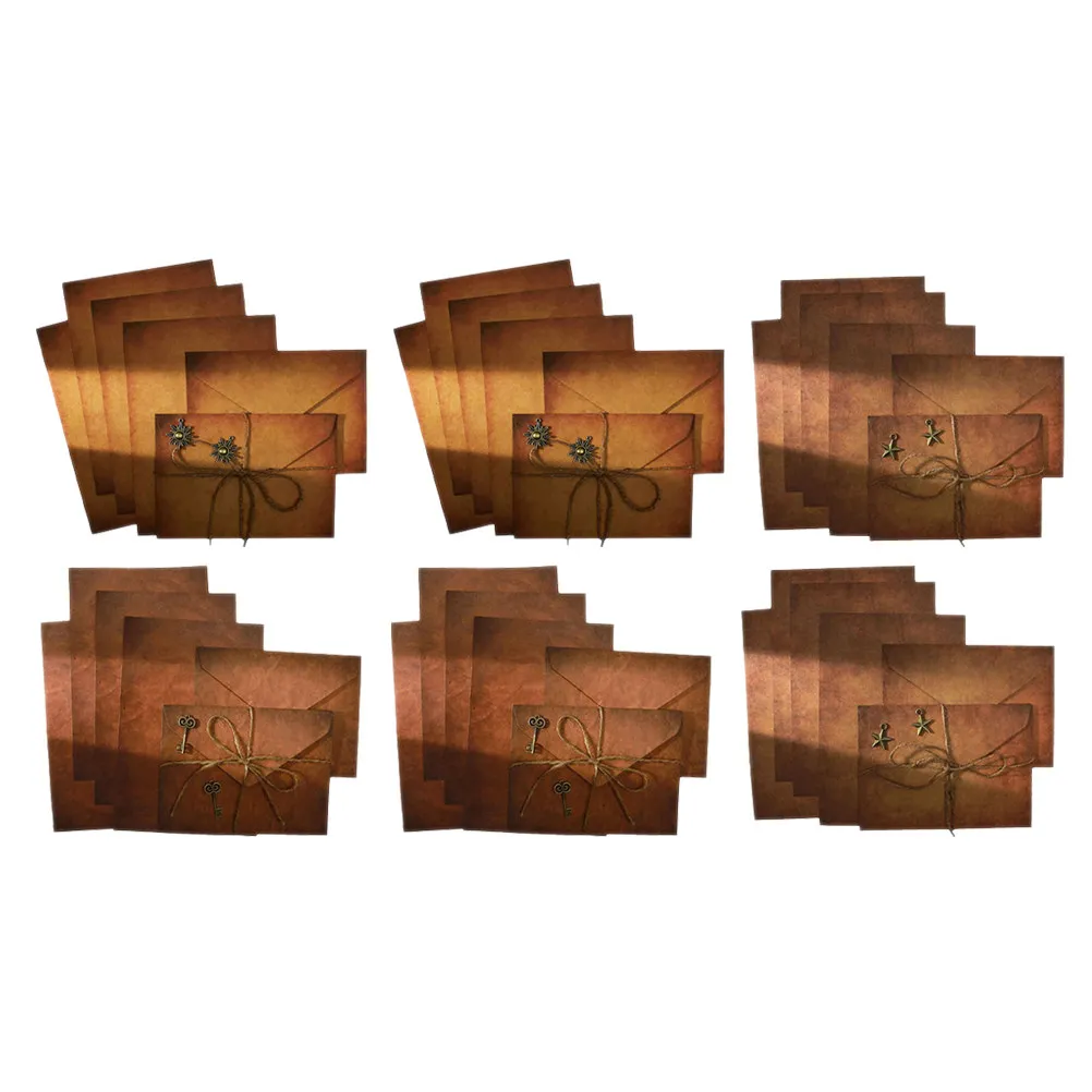 6Sets Vintage Kraft Envelopes Retro Card Envelopes for Wedding Valentine Birthday Festival Greeting Invitation Party Supplies
6Sets Vintage Kraft Envelopes Retro Card Envelopes for Wedding Valentine Birthday Festival Greeting Invitation Party Supplies