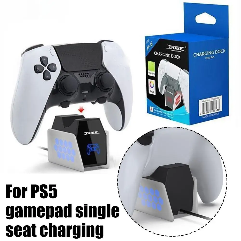 Подходит для игрового контроллера PS5, зарядка на одно сиденье с RGB-подсветкой, USB-интерфейс, беспроводной игровой контроллер, подставка для зарядного устройства F3C4
Подходит для игрового контроллера PS5, зарядка на одно сиденье с RGB-подсветкой, USB-интерфейс, беспроводной игровой контроллер, подставка для зарядного устройства F3C4