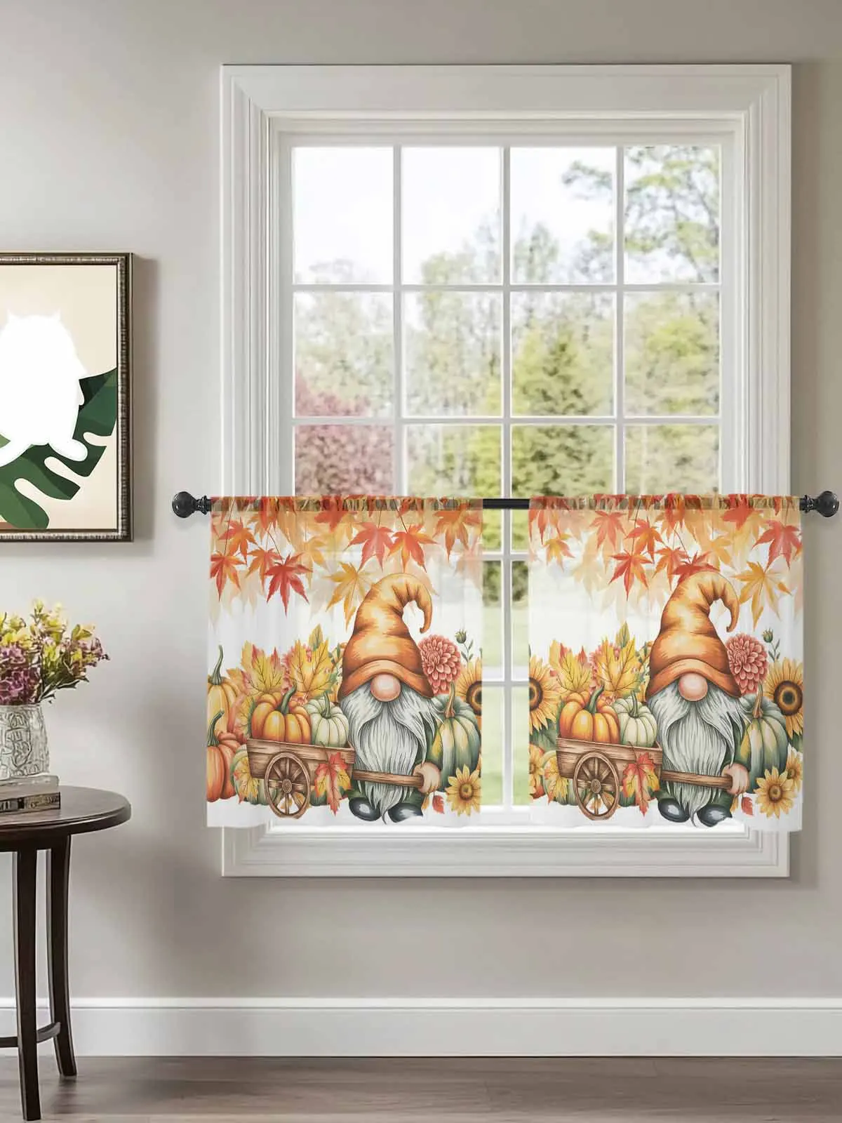 Autumn Gnome Orange Pumpkin Tulle Curtains For Bedroom Children Living Room Decor Sheer Curtains
Autumn Gnome Orange Pumpkin Tulle Curtains For Bedroom Children Living Room Decor Sheer Curtains