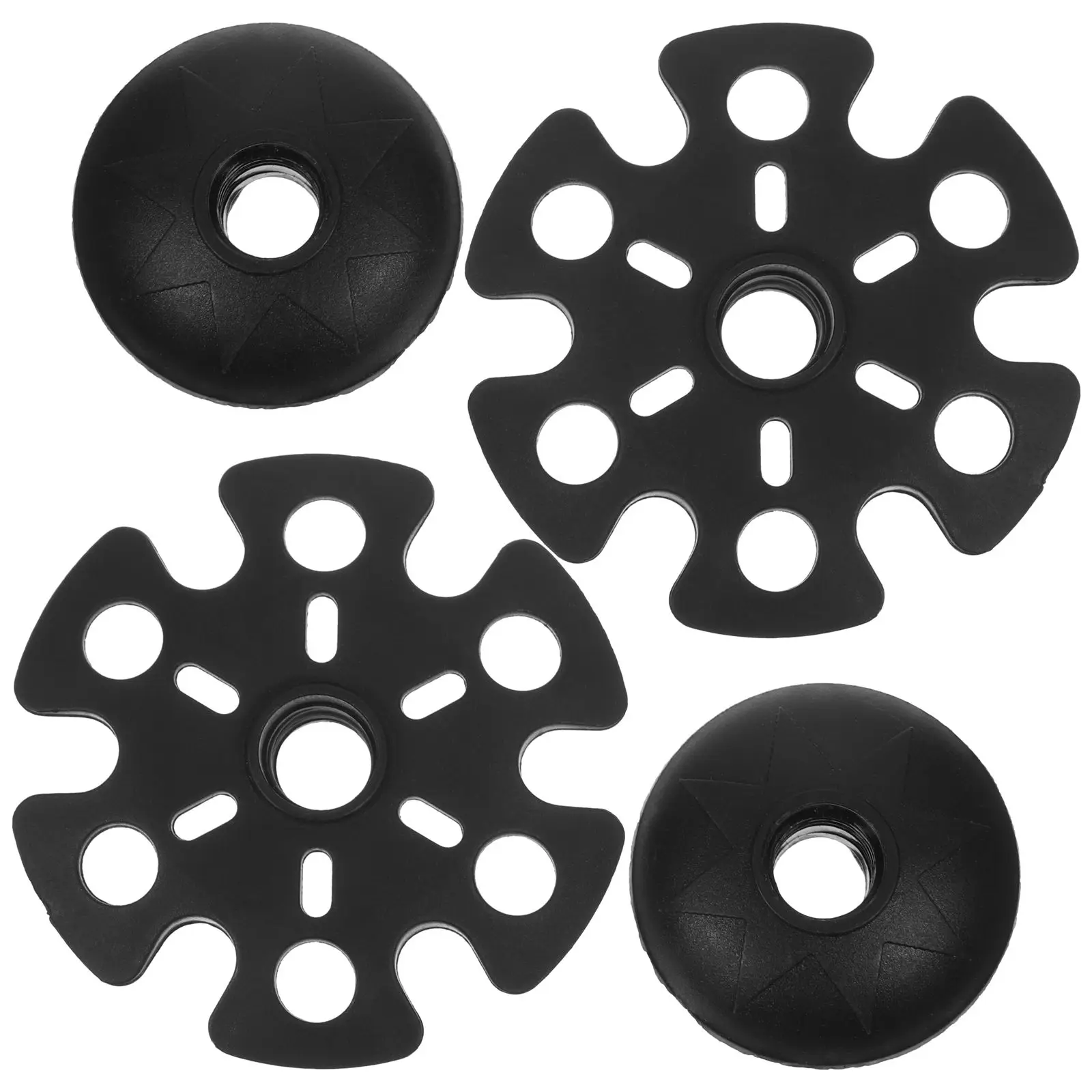 4 Pcs Mud Tray Snowflake Disk Trekking Guards for Hiking Poles Lightweight Rubber Large Area Support Anti Sink Portable Size
4 Pcs Mud Tray Snowflake Disk Trekking Guards for Hiking Poles Lightweight Rubber Large Area Support Anti Sink Portable Size