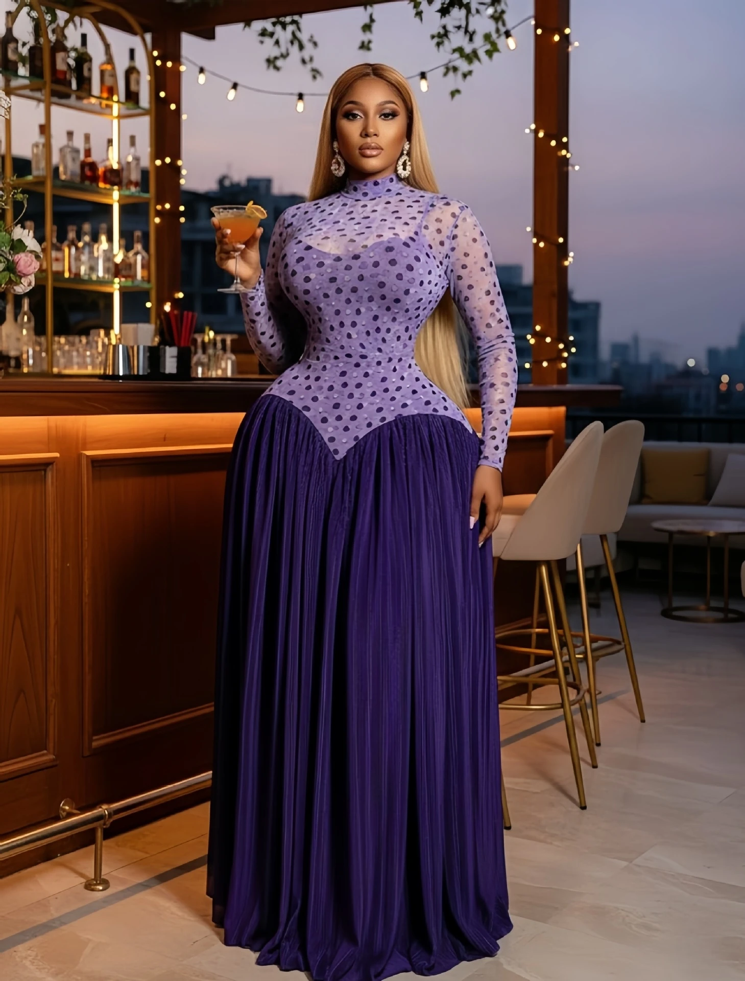 Fashionable Elegant Long Sleeve Dress High Waist A-Line Skirt Gown Elegant Fashionable Slim Fit Printed Dress for Date And Da...
Fashionable Elegant Long Sleeve Dress High Waist A-Line Skirt Gown Elegant Fashionable Slim Fit Printed Dress for Date And Da...